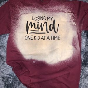 Losing my mind one kid at a time t shirt